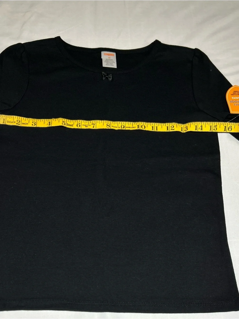 Gymboree Girls 10 Black Cotton Long Sleeve Layering Top NWT Uniform School
